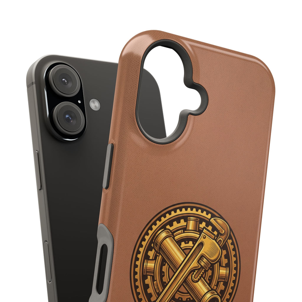 Plumber Born to Build Phone Case — Badge Wireless Charging Cover