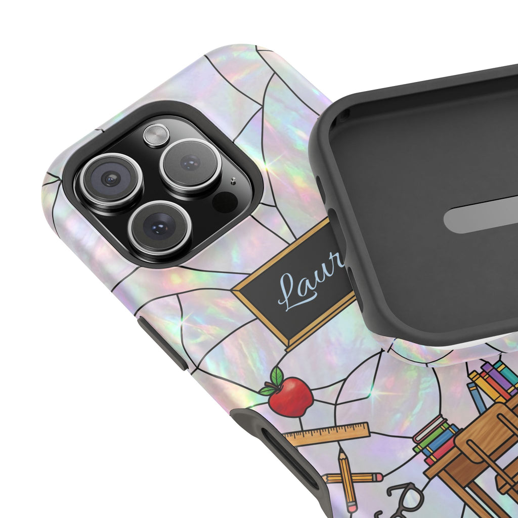 Personalized Teacher Phone Case — Impact-Resistant Wireless Charging Cover