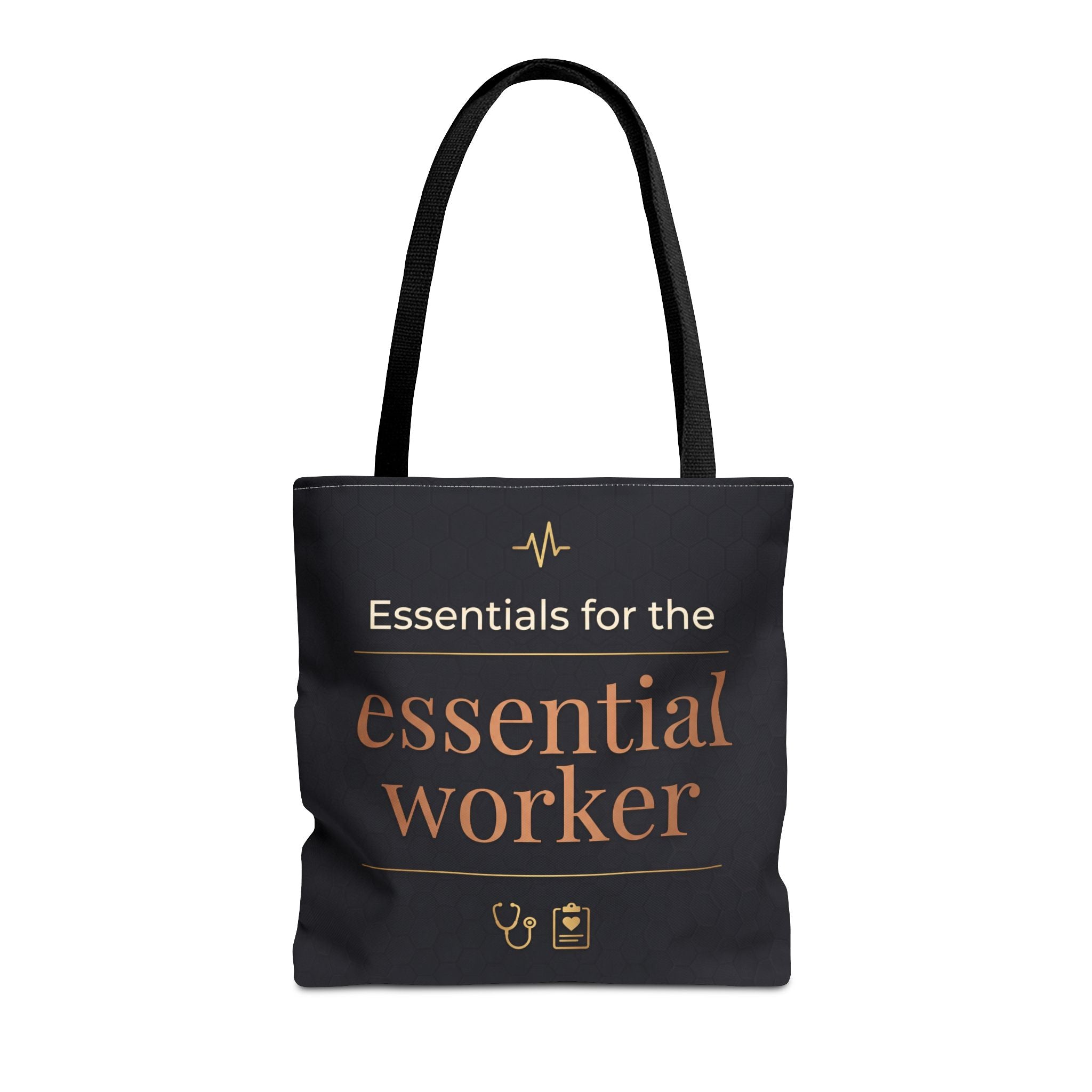 Essentials for the Essential Worker Tote | Healthcare Worker Gift Tote Bag | Nurse Doctor Appreciation Gift | Premium Polyester Carry-All