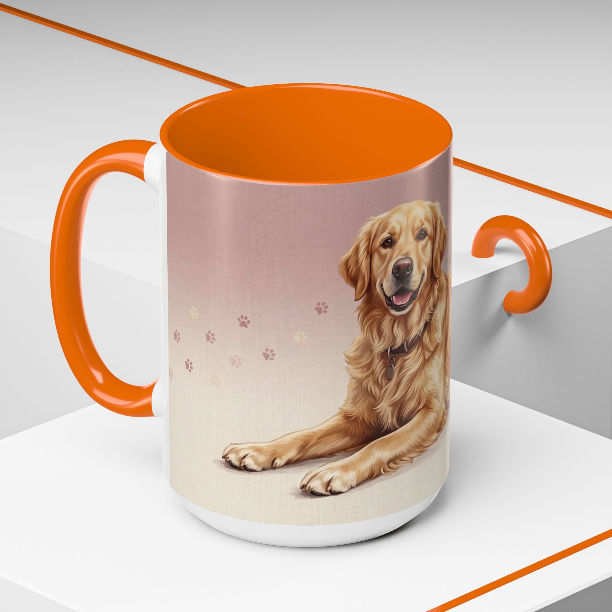 Golden Retriever Lying Down Mug | Golden Retriever Lover Gift | Cute Dog Coffee Mug