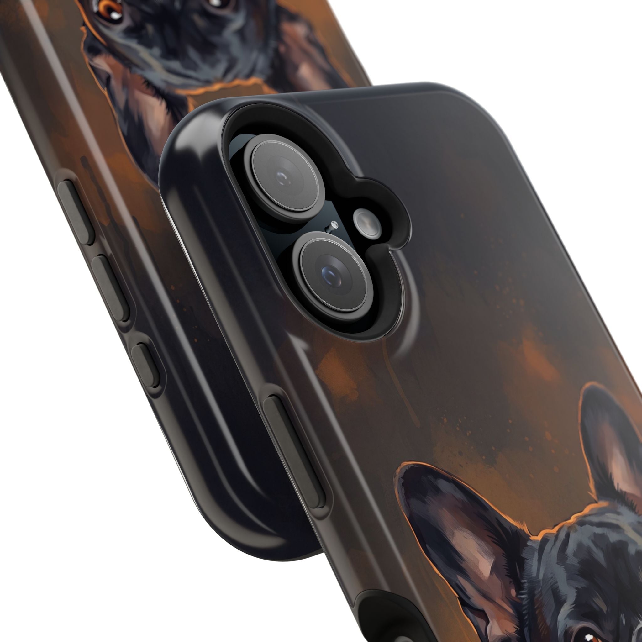 French Bulldog Portrait Phone Case — Impact-Resistant Wireless Charging Cover