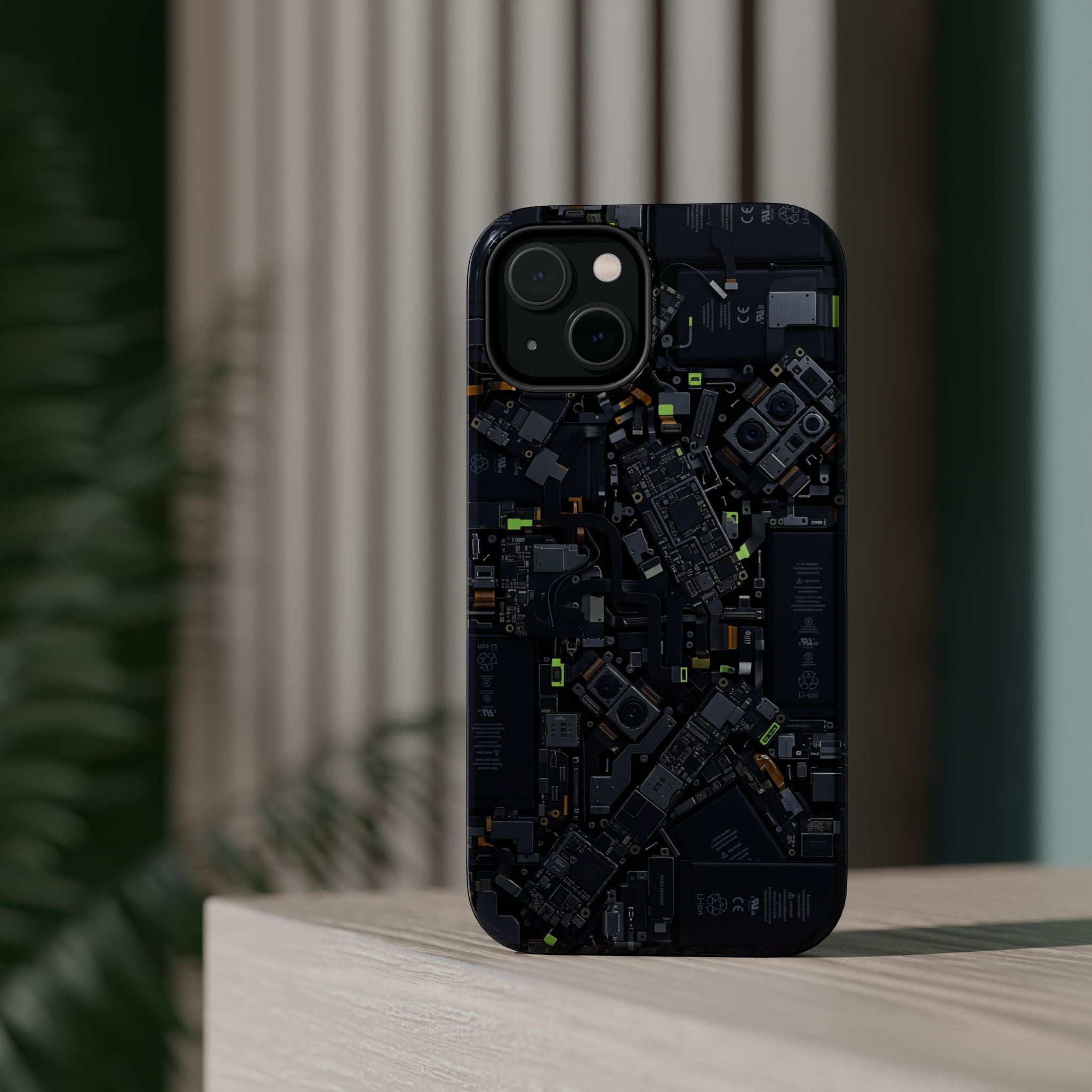 Circuit Core Phone Case — Motherboard Print Wireless Charging Cover