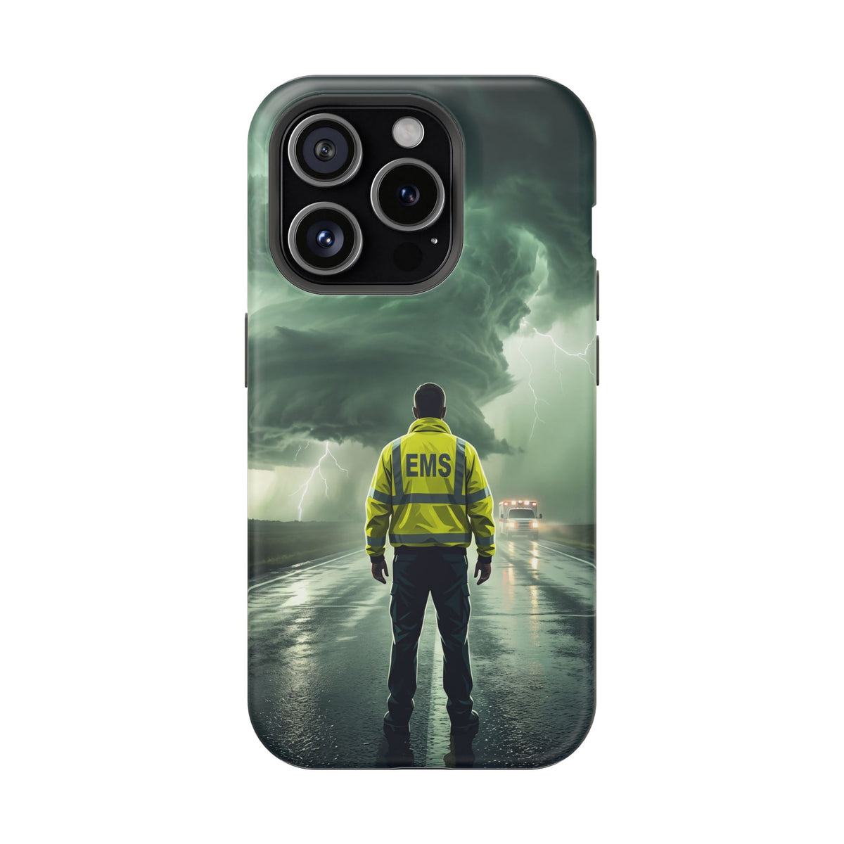 EMS Green Storm Phone Case — Magnetic Wireless Charging Cover