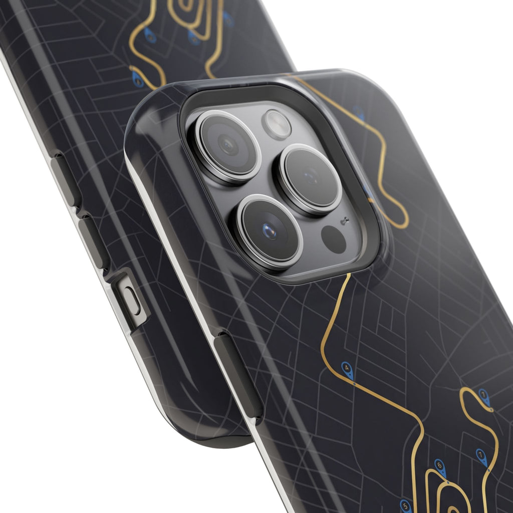 Paramedic/EMT Route Line Phone Case — Magnetic Wireless Charging Cover