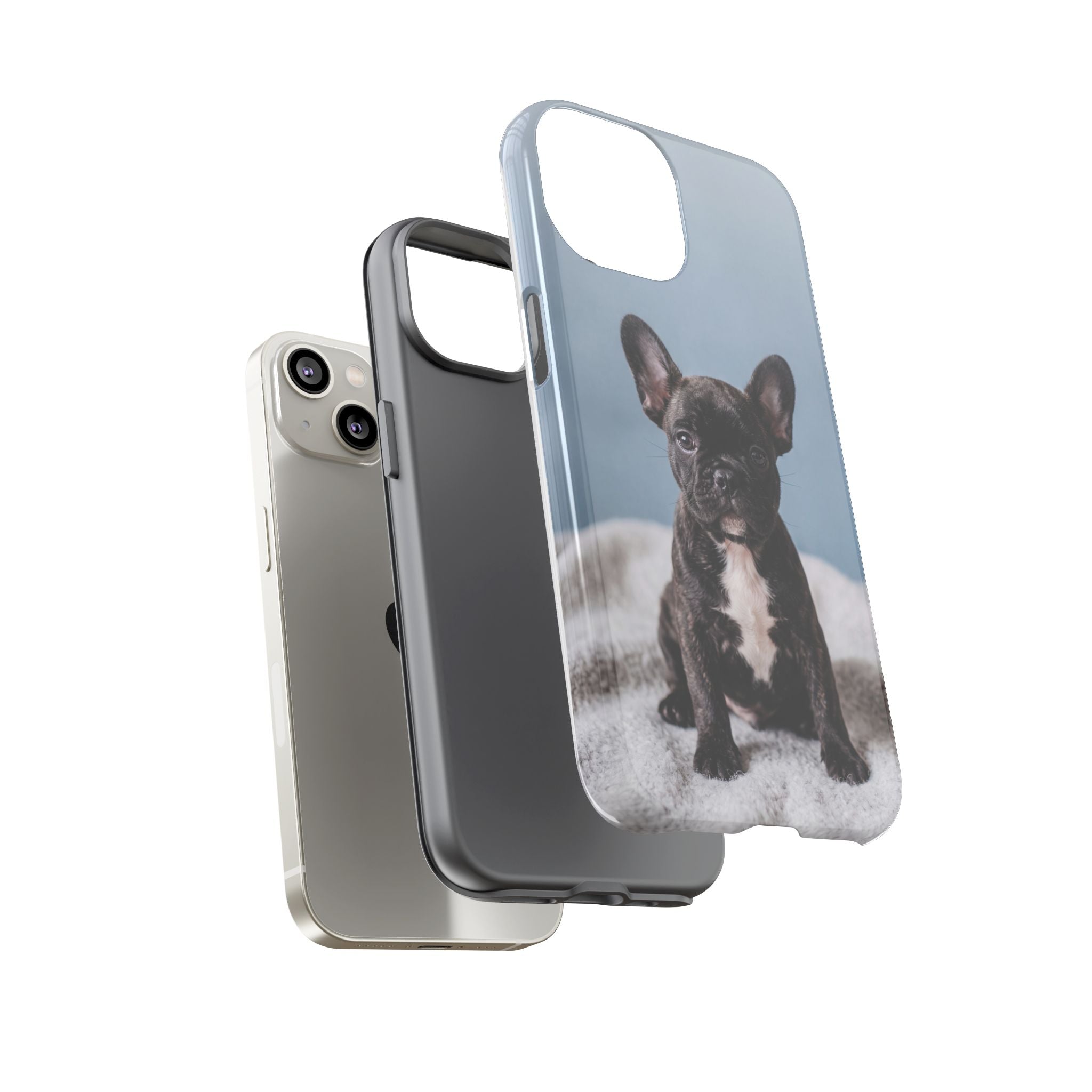 French Bulldog Puppy Phone Case | Adorable Brindle Frenchie Portrait | Samsung & iPhone