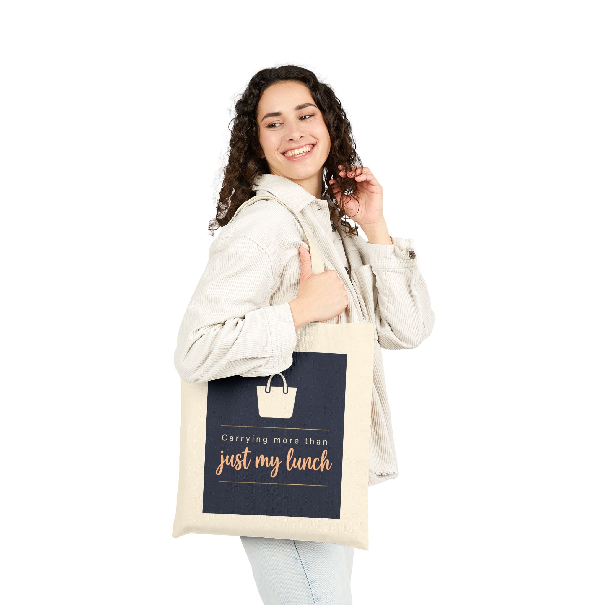 Nurse Tote Bag – Carrying more than just my lunch – Cotton Canvas Tote Bag for Nurses