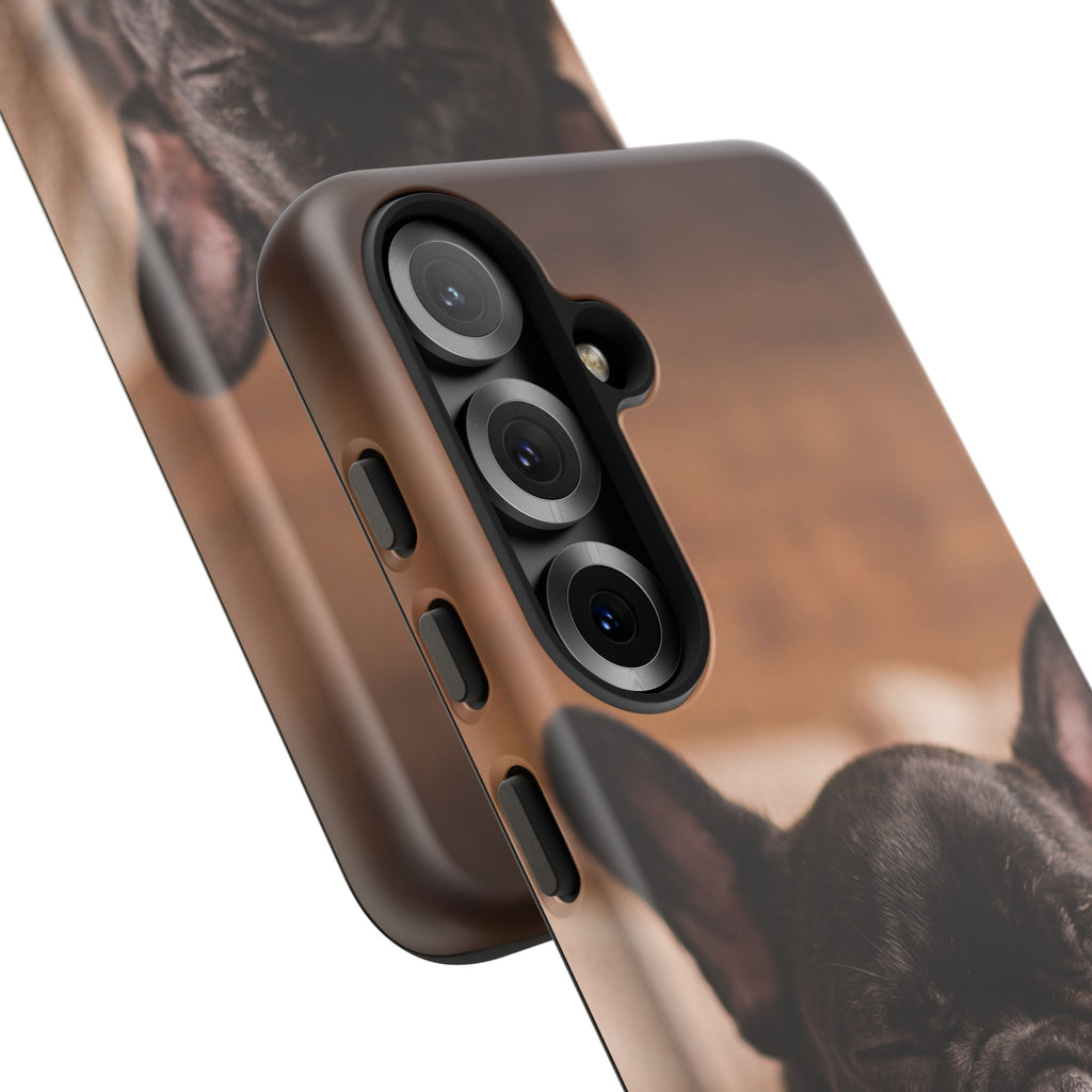 Sleeping French Bulldog Phone Case | Cozy Frenchie Resting on Blanket | iPhone & Samsung