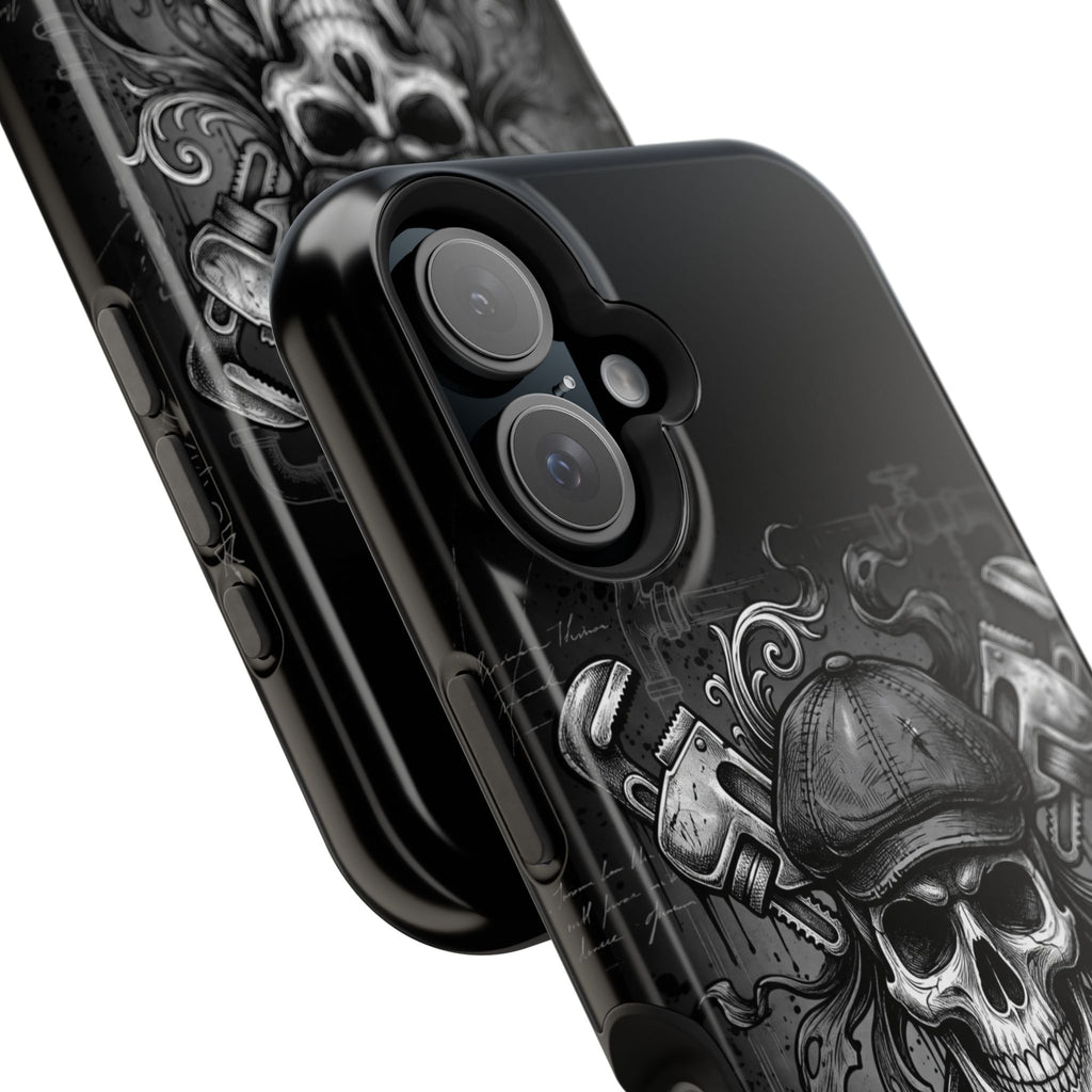 Skull & Wrenches Plumber Phone Case — Wireless Charging Cover