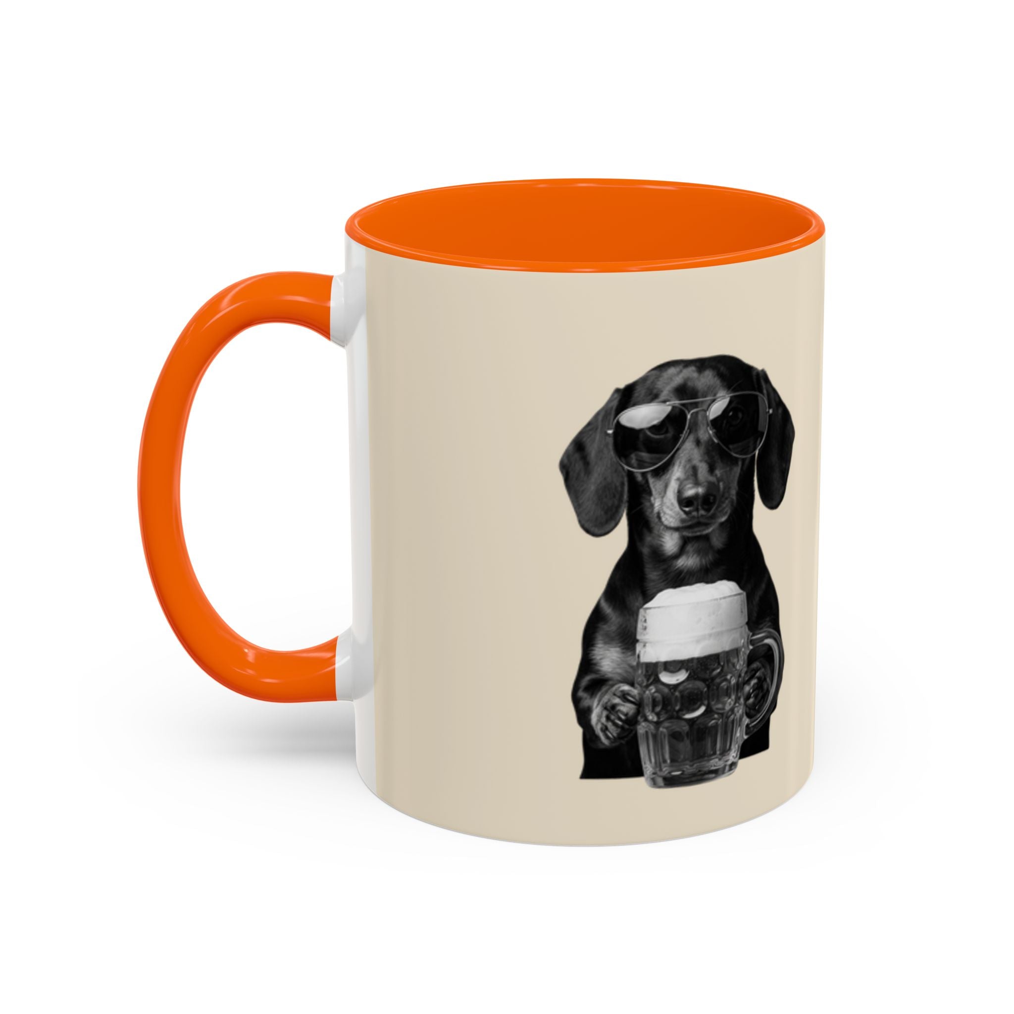 Personalized Dachshund Mug | Custom Name Coffee Mug | Funny Sausage Dog Gift | Beer Lover Dog Mug