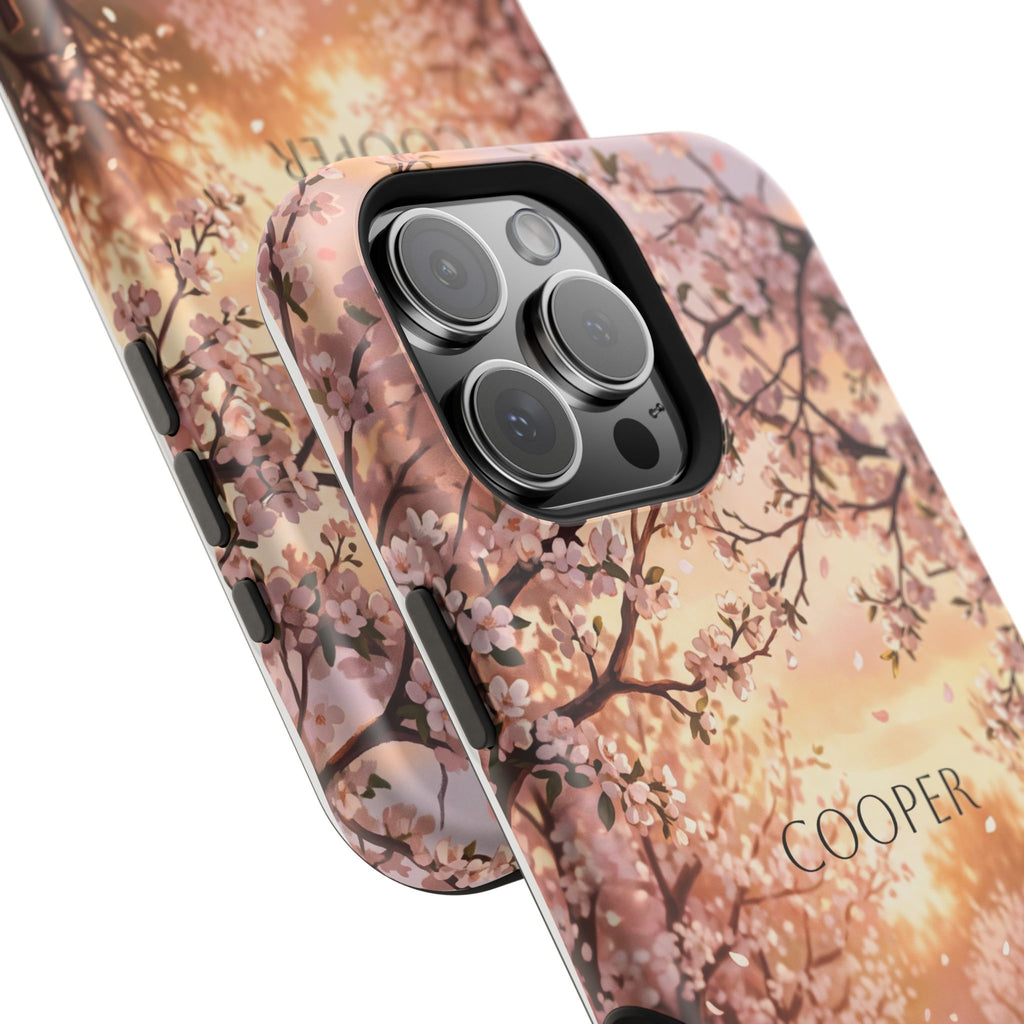 Personalized Golden Retriever Autumn Forest Phone Case — Wireless Charging Cover