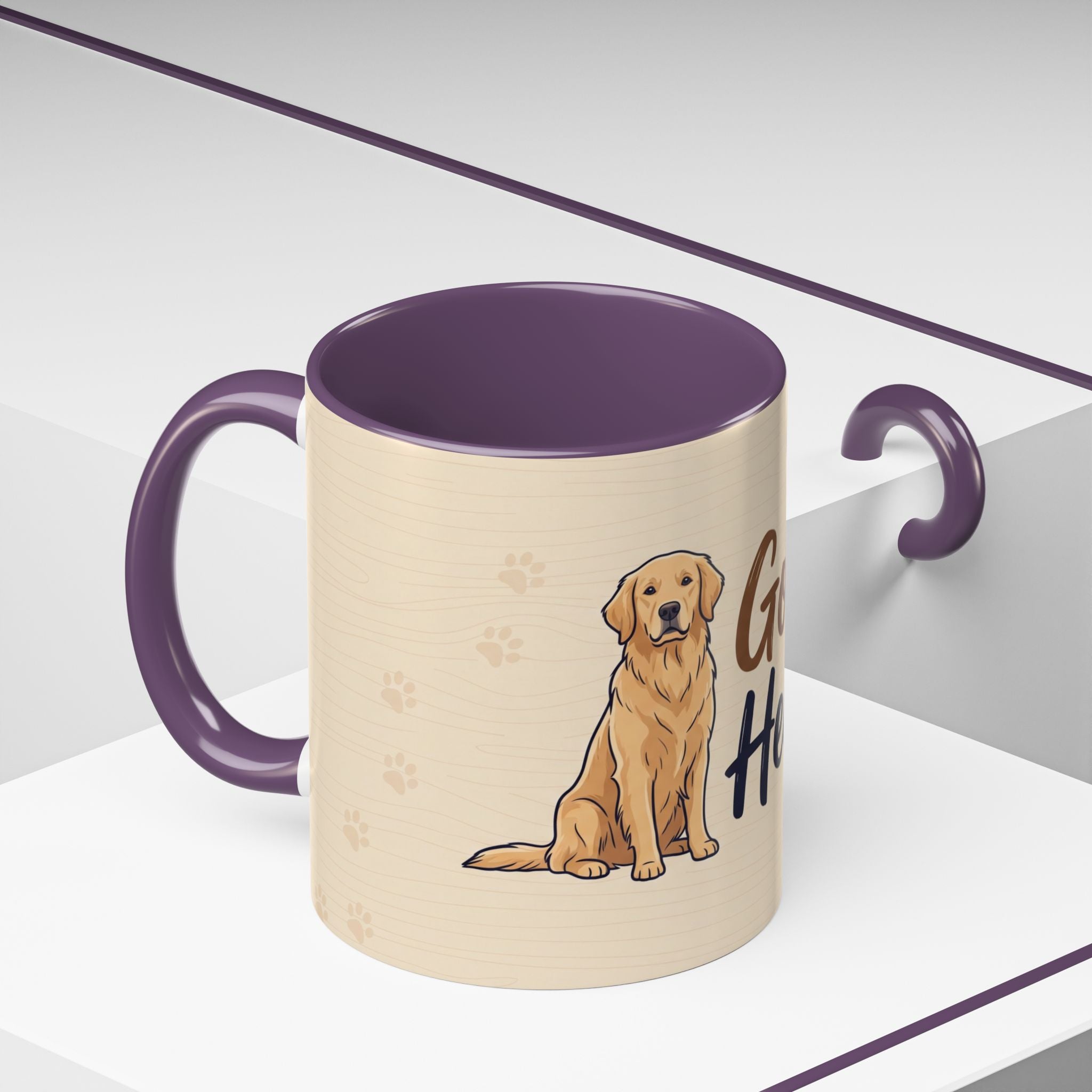 Golden Hearted Mug | Golden Retriever Lover Gift | Cute Dog Coffee Mug