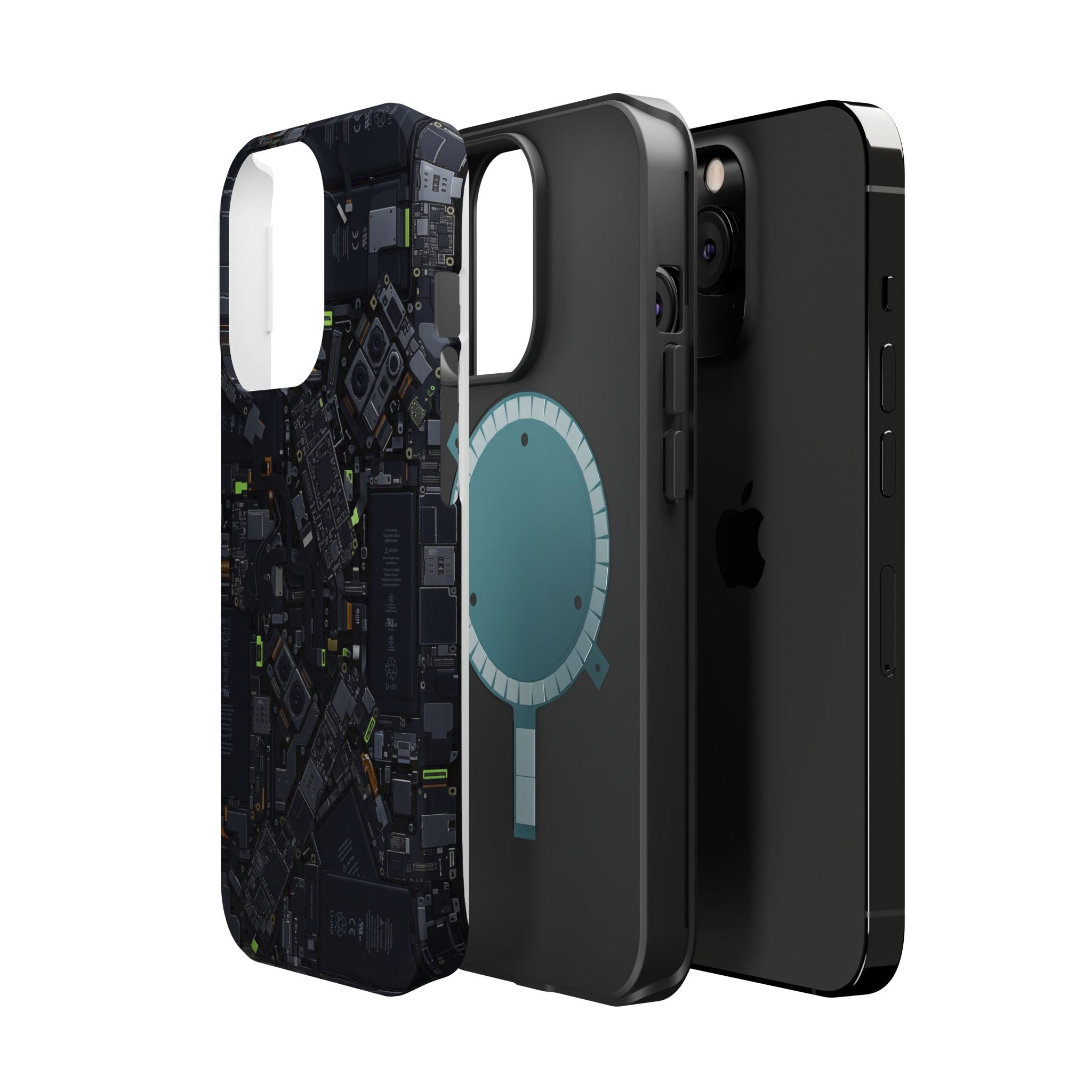 Circuit Core Phone Case — Motherboard Print Wireless Charging Cover