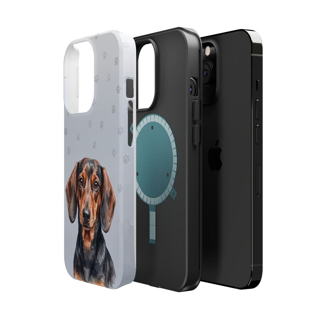 Dachshund Watercolor Portrait Phone Case | Elegant Sausage Dog Art Print | iPhone & Samsung