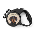 Personalized Dog Leash for Dachshund | Custom Photo & Name Retractable Leash