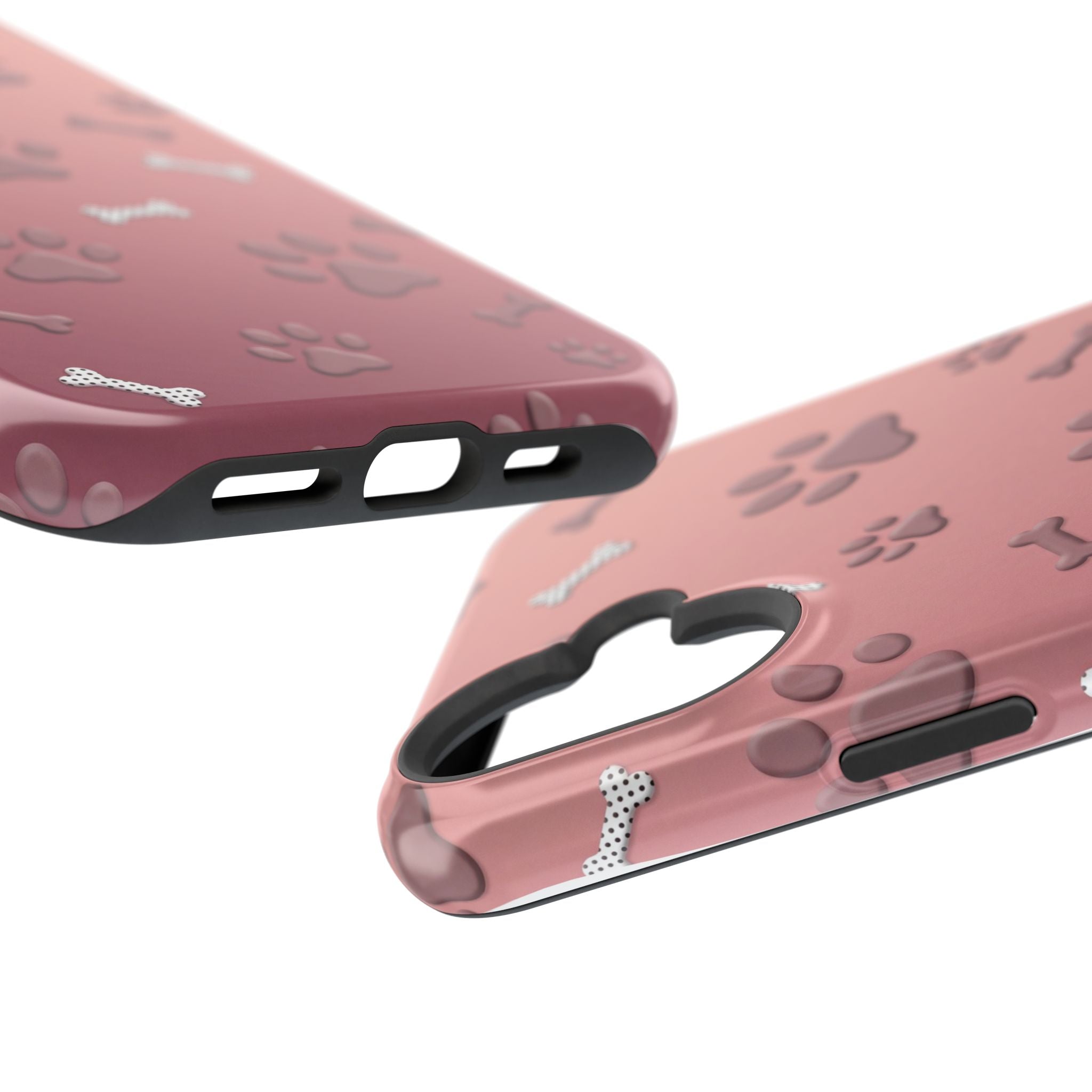 Paws & Bones Phone Case — Impact-Resistant Wireless Charging Cover