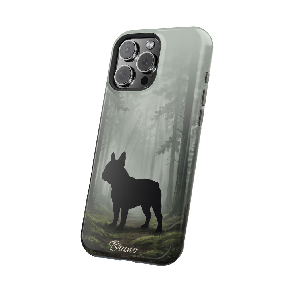 Personalized French Bulldog Misty Forest Phone Case — Wireless Charging Cover