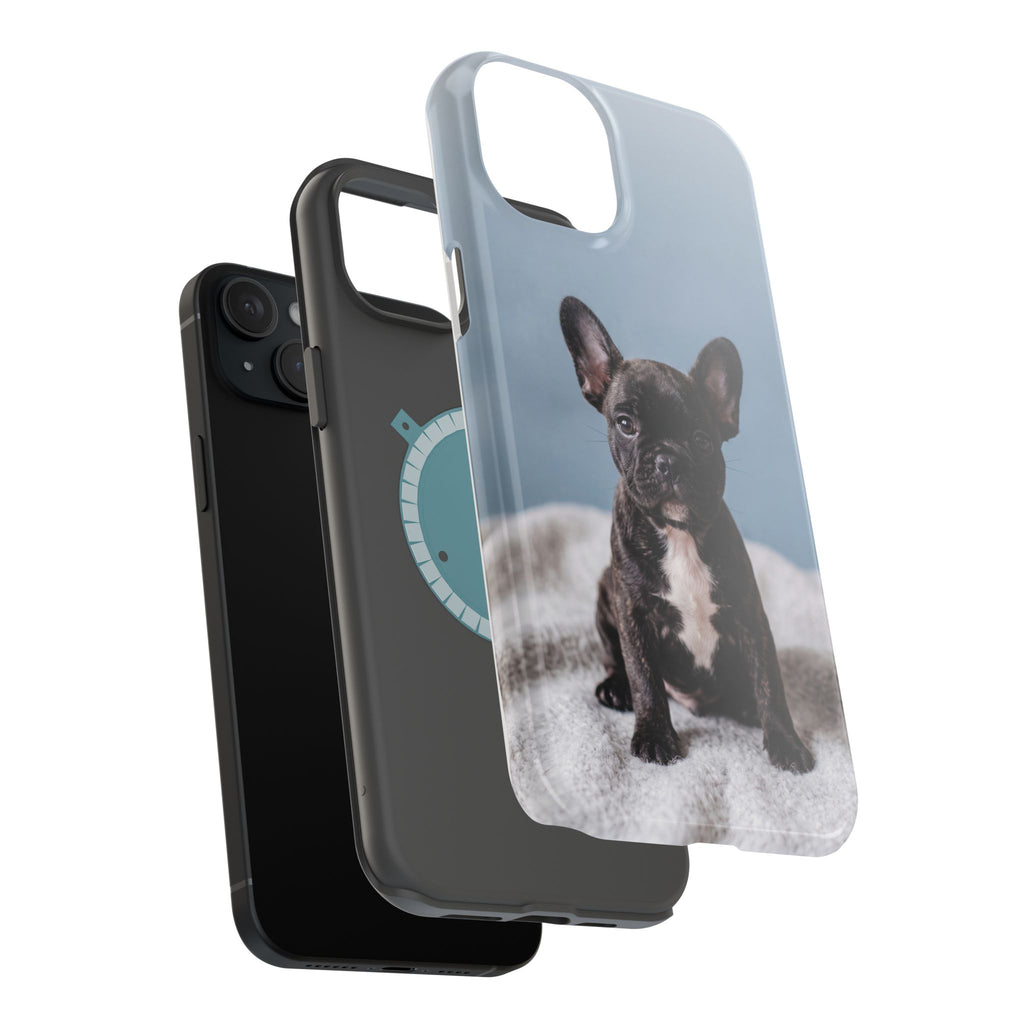 French Bulldog Puppy Phone Case — Impact-Resistant Wireless Charging Cover