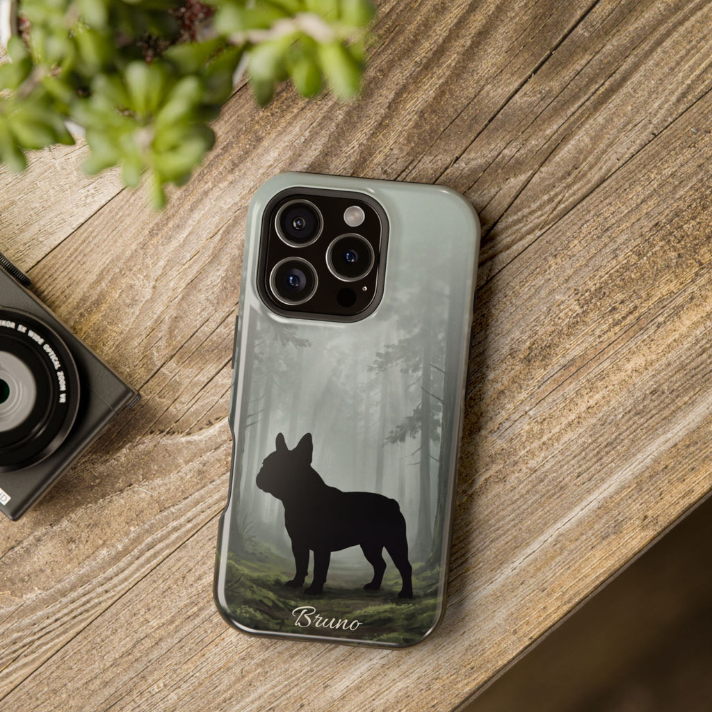 Personalized French Bulldog Misty Forest Phone Case — Wireless Charging Cover