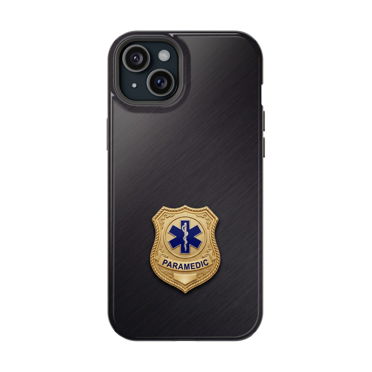 Gold Paramedic Badge Phone Case — Magnetic Wireless Charging Cover