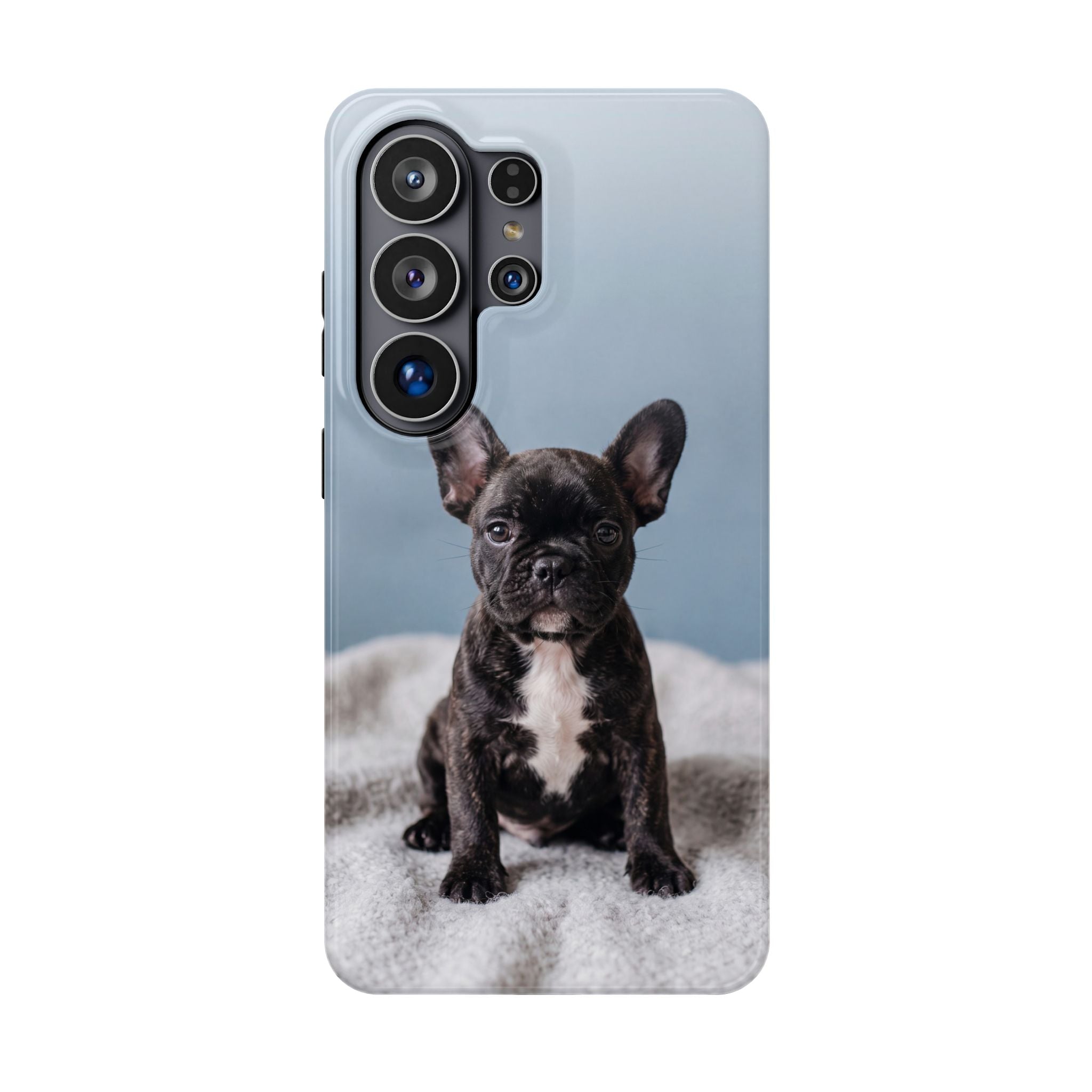 French Bulldog Puppy Phone Case — Impact-Resistant Wireless Charging Cover