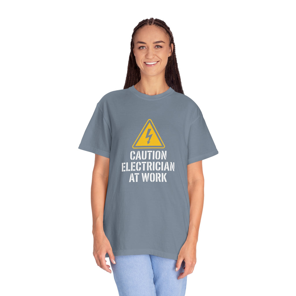 Caution Electrician At Work T-Shirt