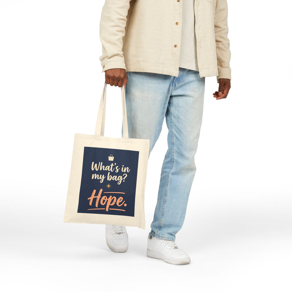 Nurse Tote Bag – What's in my Bag ? Hope  – Cotton Canvas Tote Bag for Nurses
