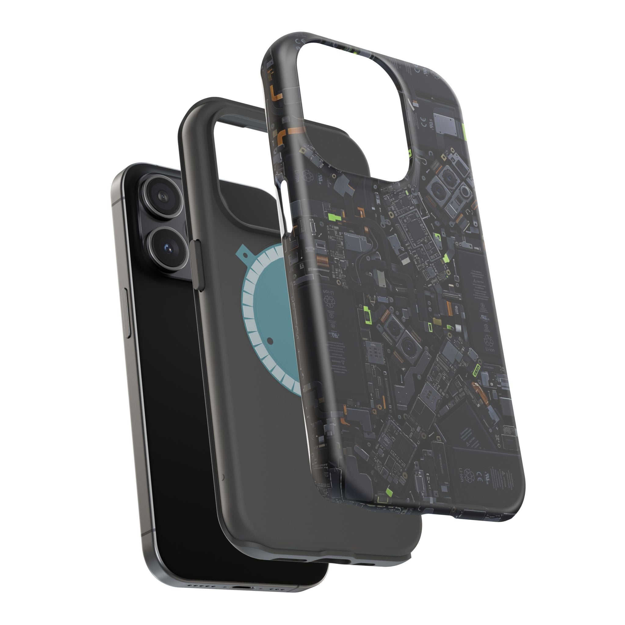 Circuit Core Phone Case — Motherboard Print Wireless Charging Cover