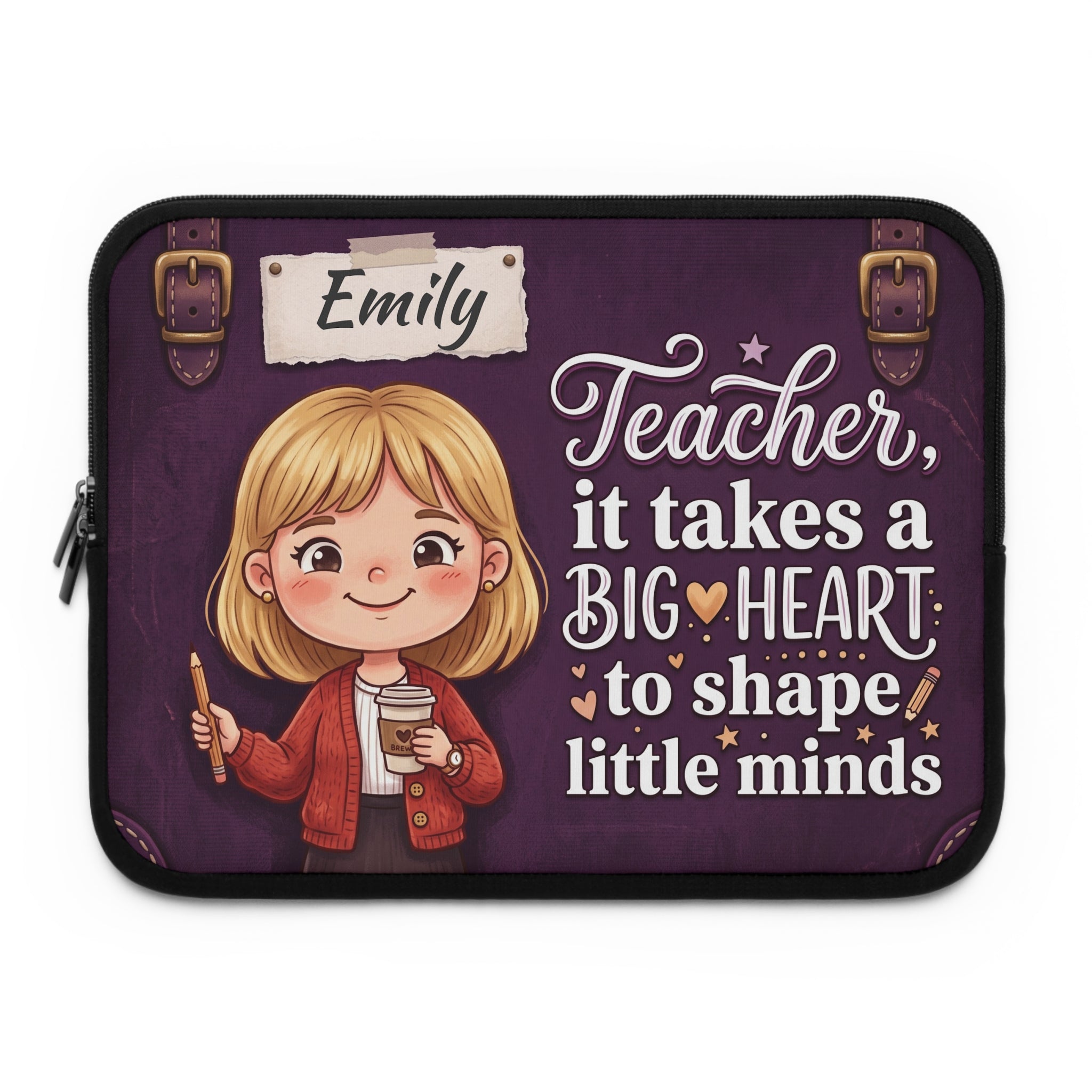 Personalized Teacher Laptop Sleeve | Custom Name Gift | Teacher Appreciation Gift
