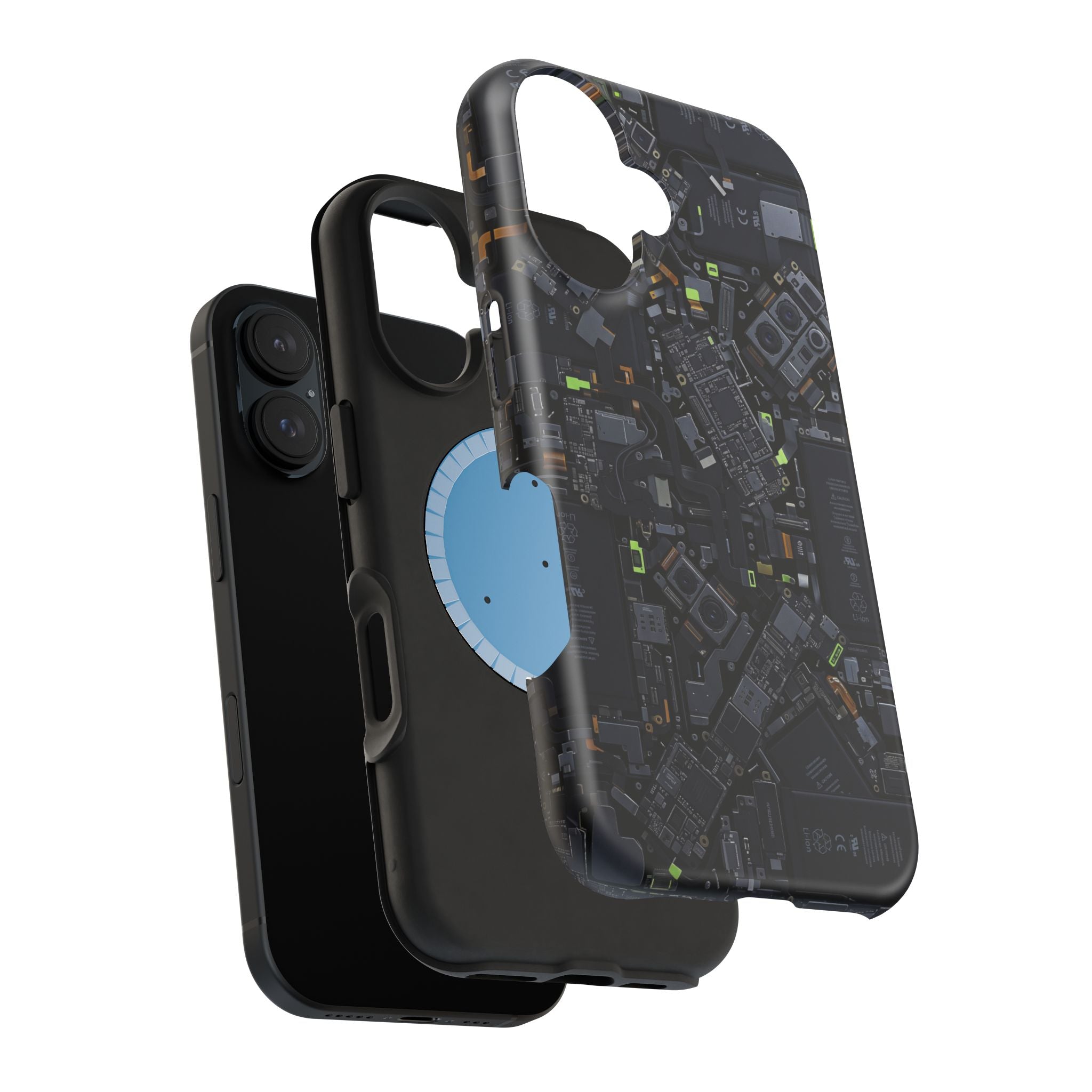 Circuit Core Phone Case — Motherboard Print Wireless Charging Cover
