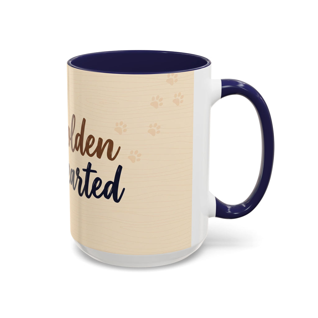 Golden Hearted Mug | Golden Retriever Lover Gift | Cute Dog Coffee Mug
