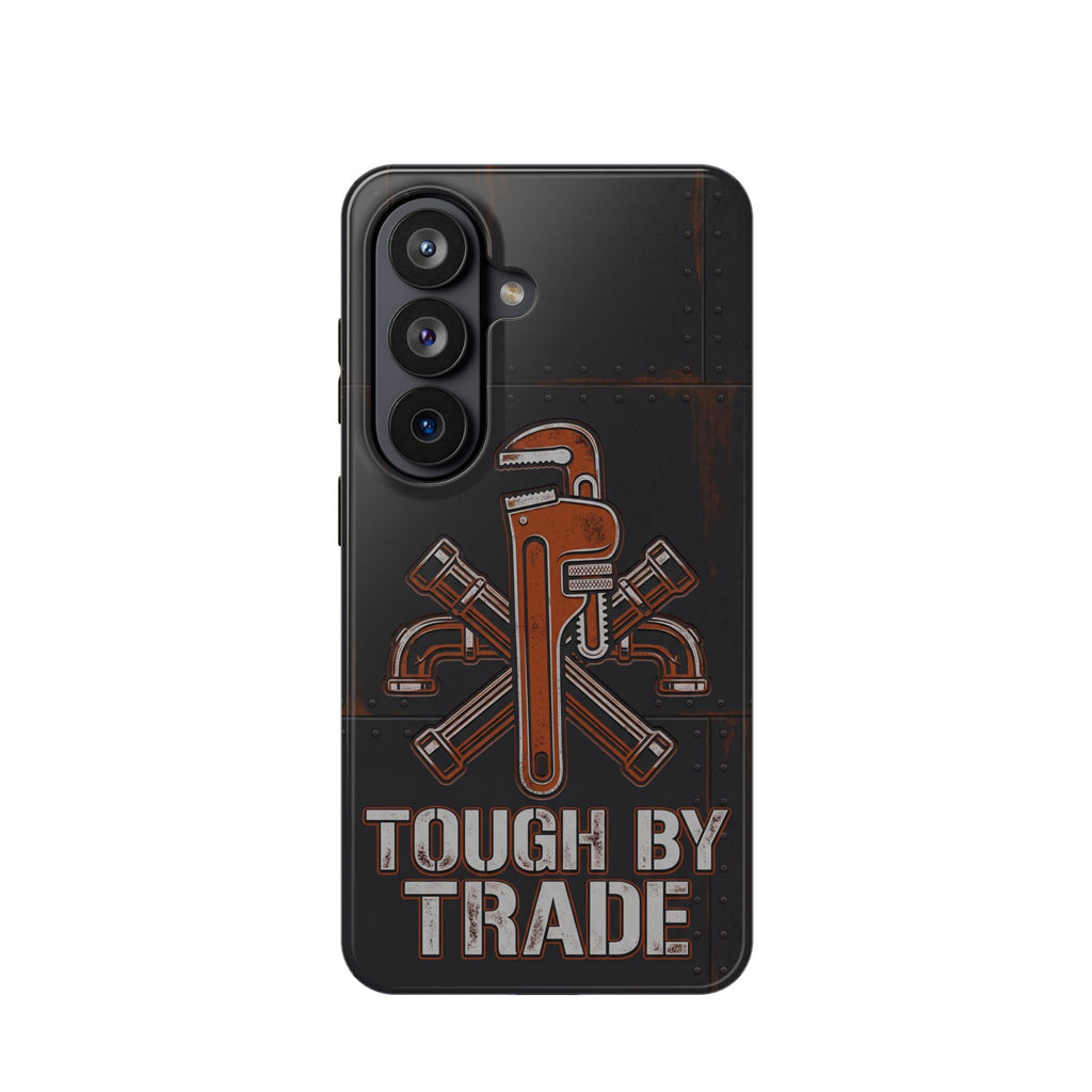 Tough By Trade Phone Case — Crossed Wrenches Wireless Charging Cover
