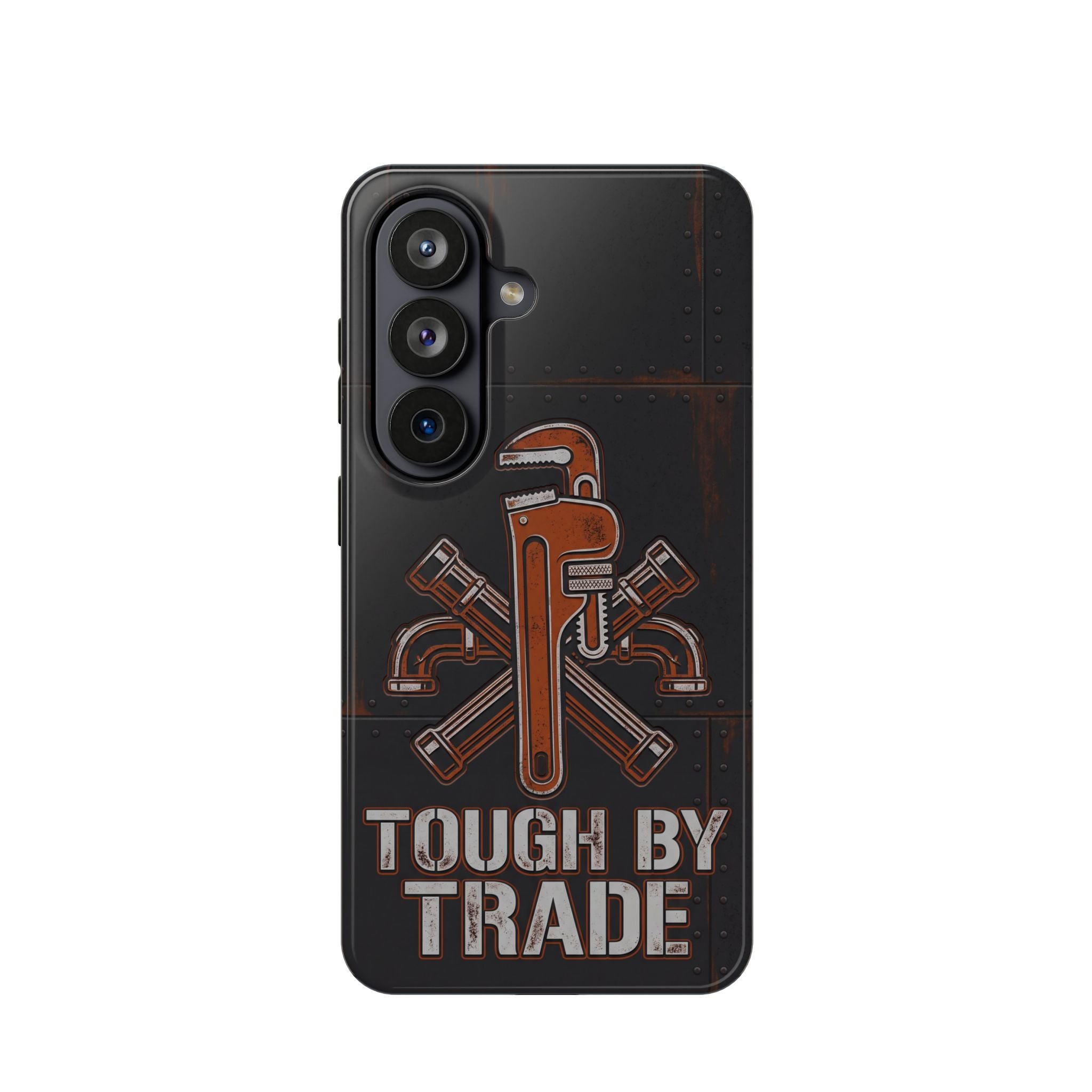 Tough By Trade Phone Case — Crossed Wrenches Wireless Charging Cover