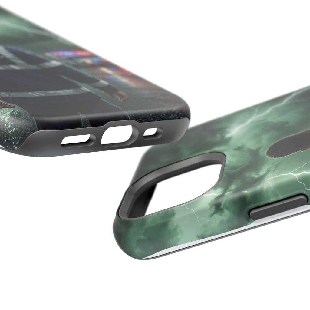 Paramedic Green Storm Phone Case — Magnetic Wireless Charging Cover