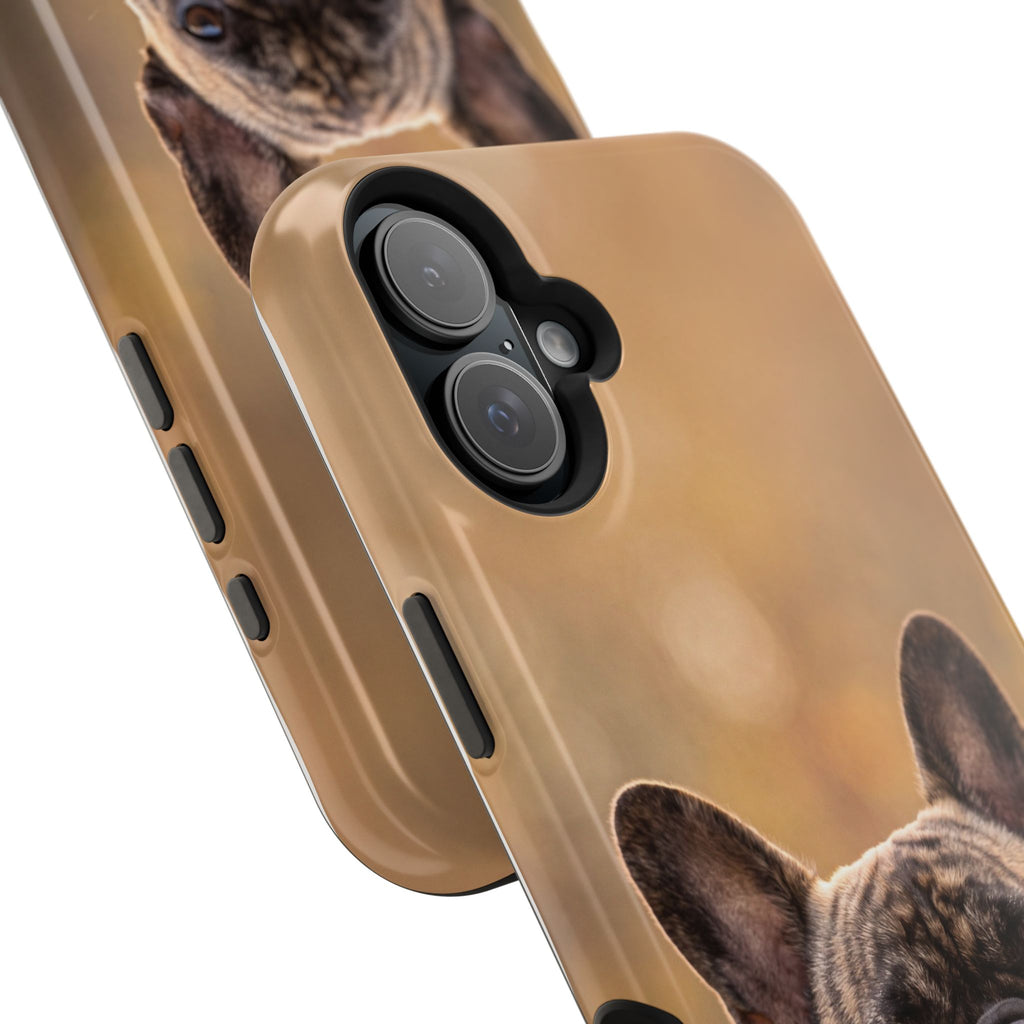 Brindle French Bulldog Phone Case — Impact-Resistant Wireless Charging Cover