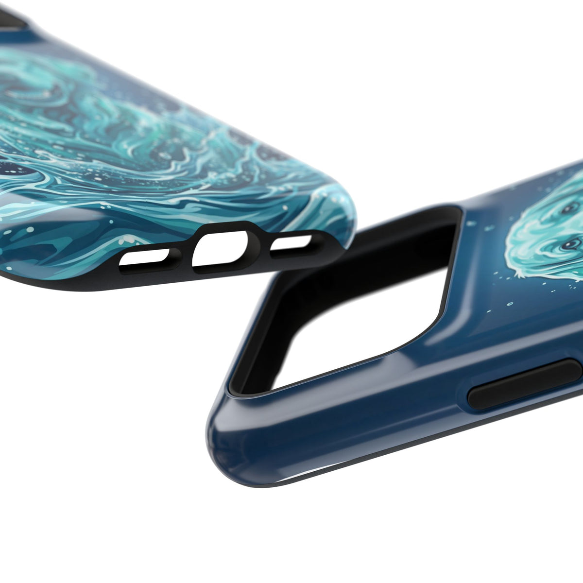 Water Splash Labrador Phone Case — Tough Magnetic Case with Wireless Charging