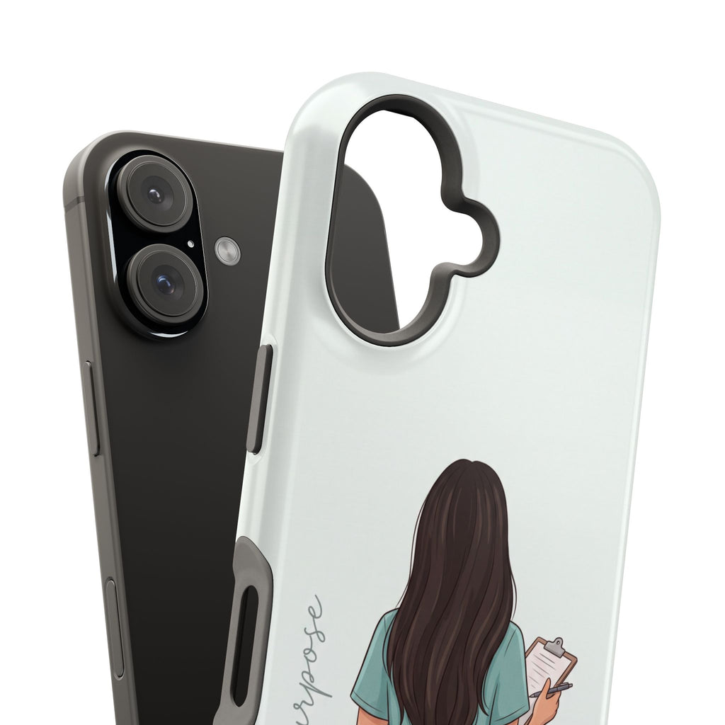 Nurse Illustration Phone Case — Impact-Resistant Wireless Charging Cover