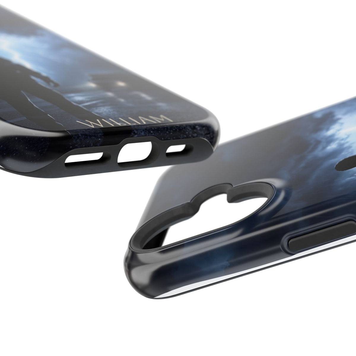 Personalized Lightning Storm EMS Phone Case — Wireless Charging Cover