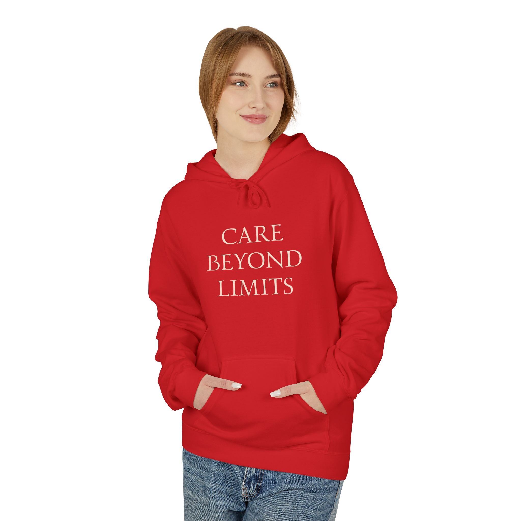 Nurse Hoodie |  Cozy Inspirational "Care Beyond Limits"