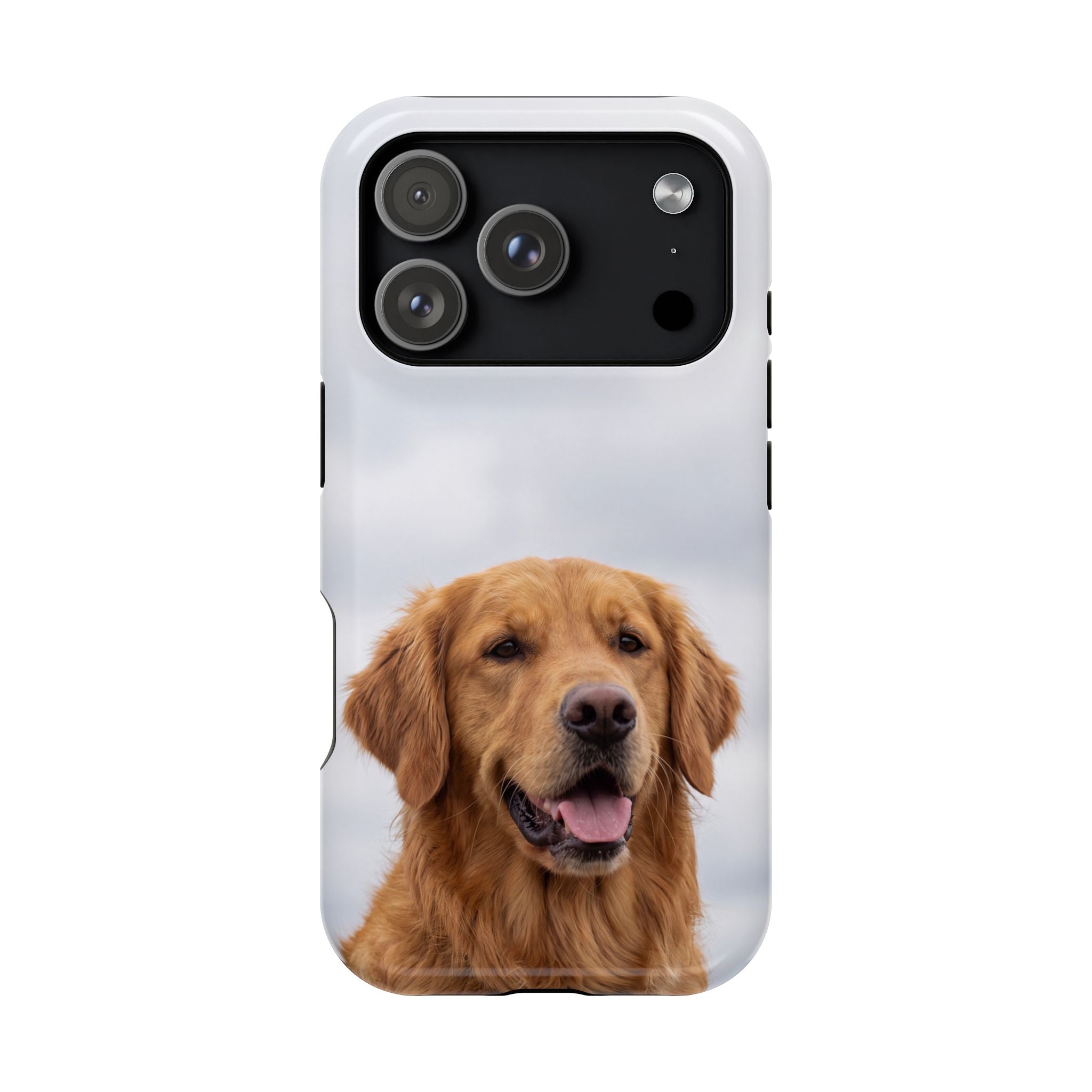 Golden Retriever Phone Case — Impact-Resistant Wireless Charging Cover
