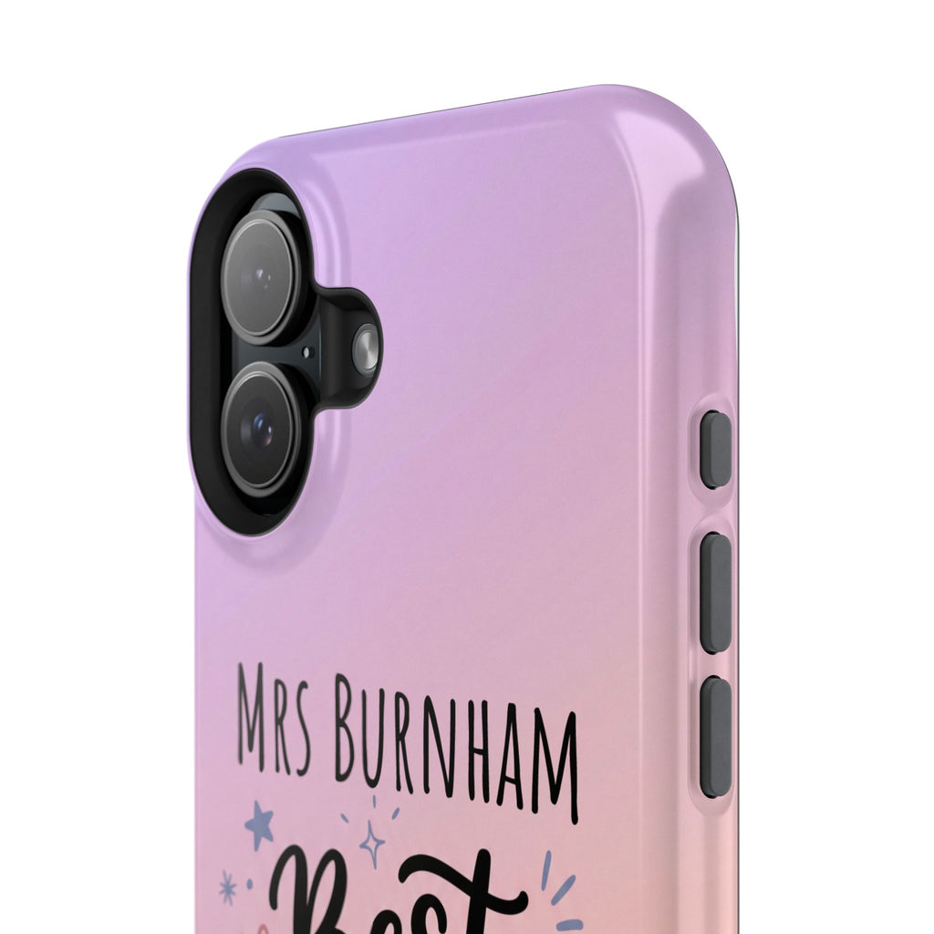 Best Teacher Ever Personalized Phone Case — Wireless Charging Cover