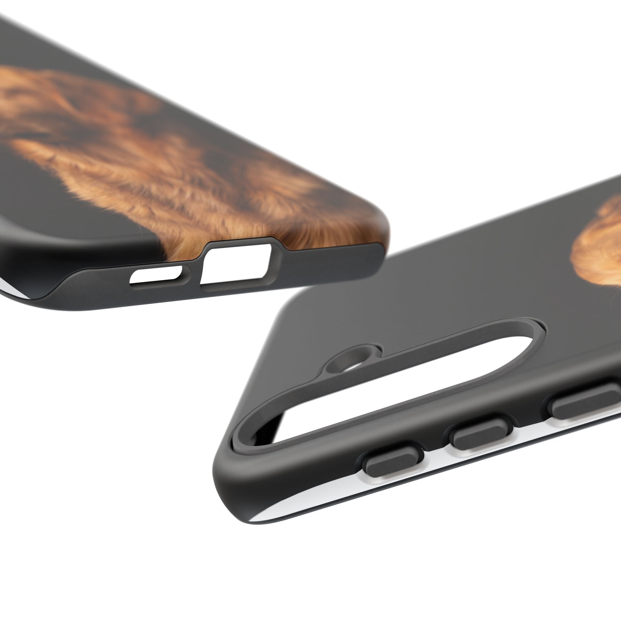 Golden Retriever Portrait Phone Case | Realistic Dog Photo on Black Background | iPhone & Samsung