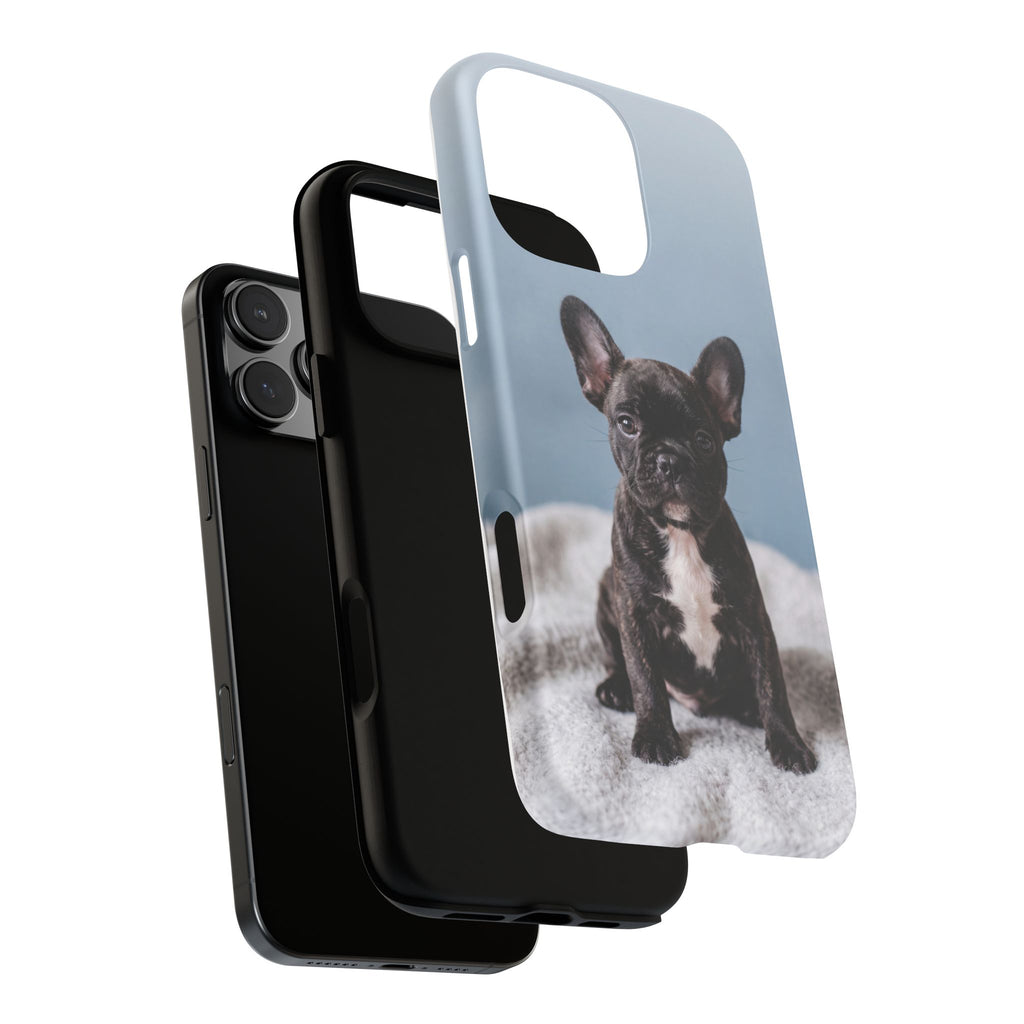 French Bulldog Puppy Phone Case | Adorable Brindle Frenchie Portrait | Samsung & iPhone