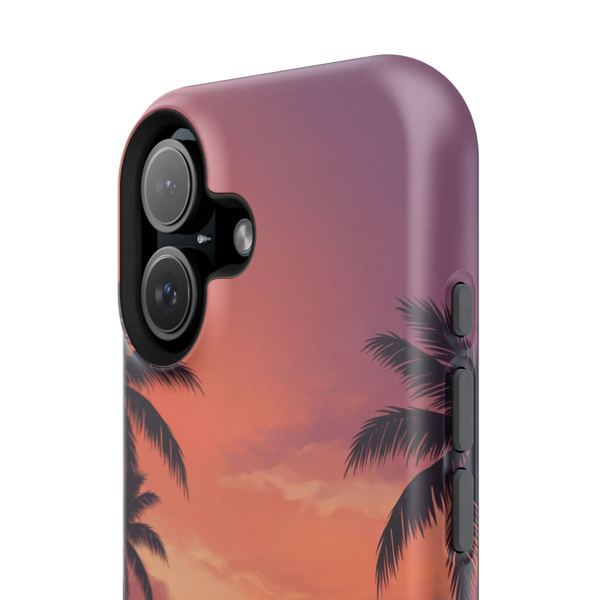 Personalized Dachshund Tropical Beach Sunset Phone Case — Wireless Charging Cover