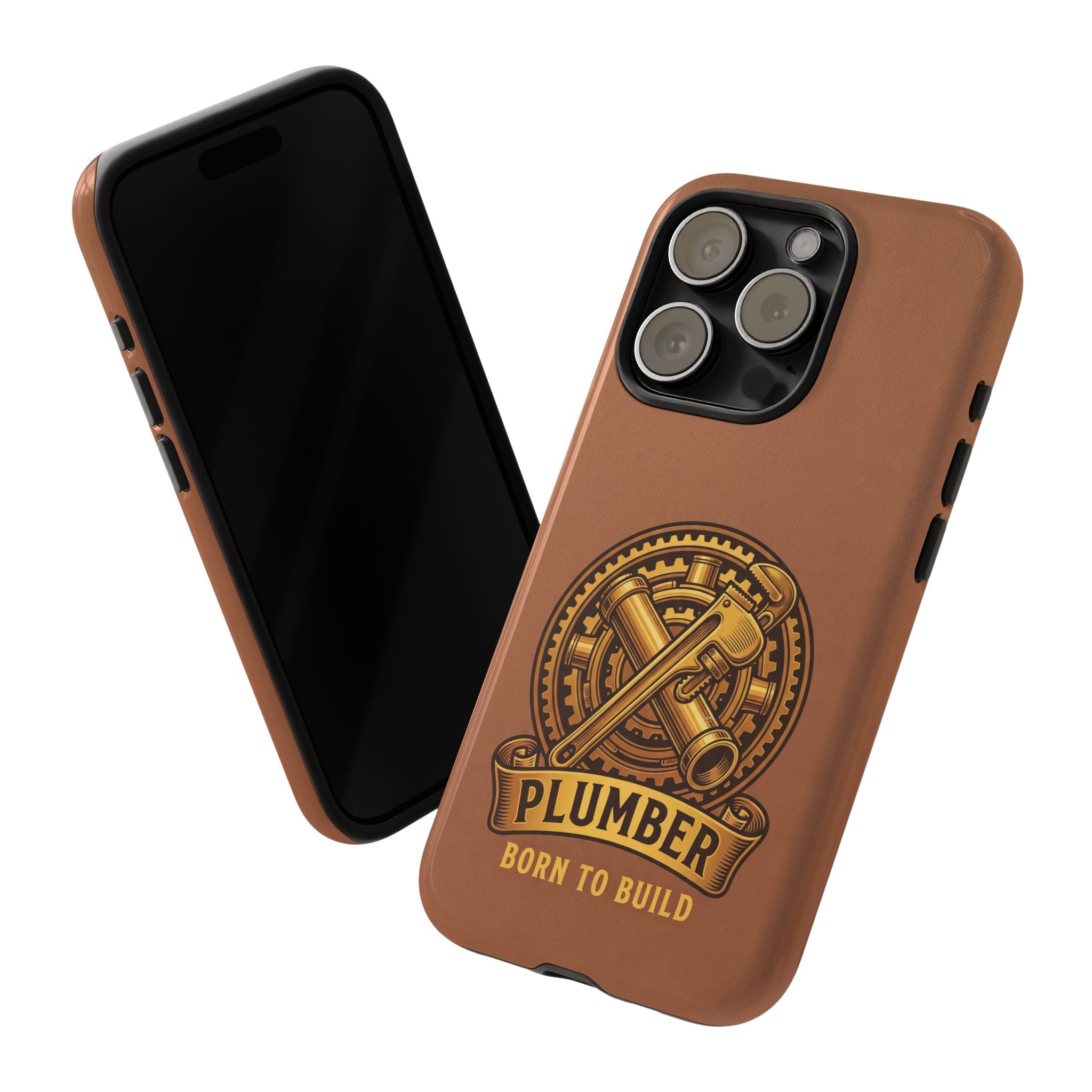 Plumber Born to Build Leather Phone Case - Samsung & iPhone Series