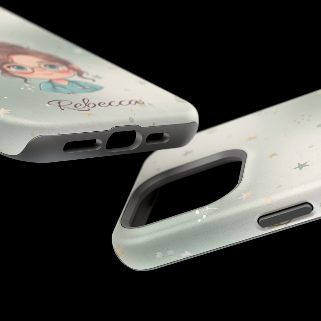 Personalized Starry Nurse Phone Case — Wireless Charging Cover
