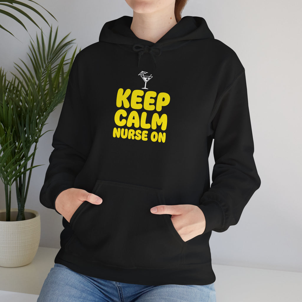 Keep Calm Nurse On Hoodie — Funny Nurse Graphic Pullover