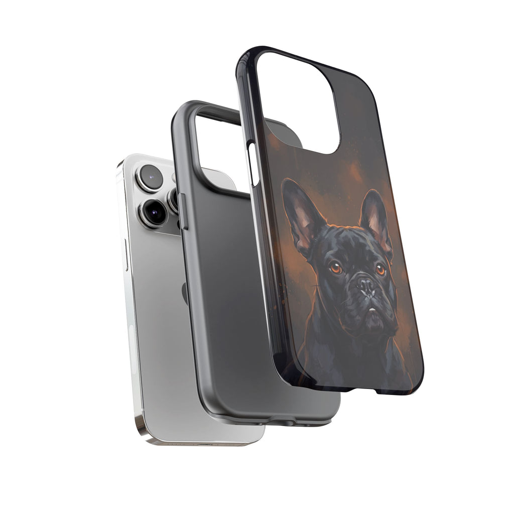 Moody French Bulldog Portrait Phone Case | Dramatic Studio Photography Style | iPhone & Samsung