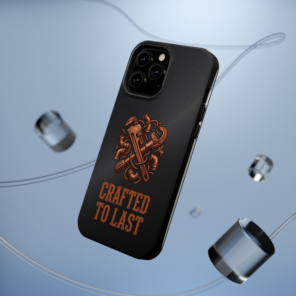 Crafted to Last Phone Case — Crossed Wrenches Wireless Charging Cover