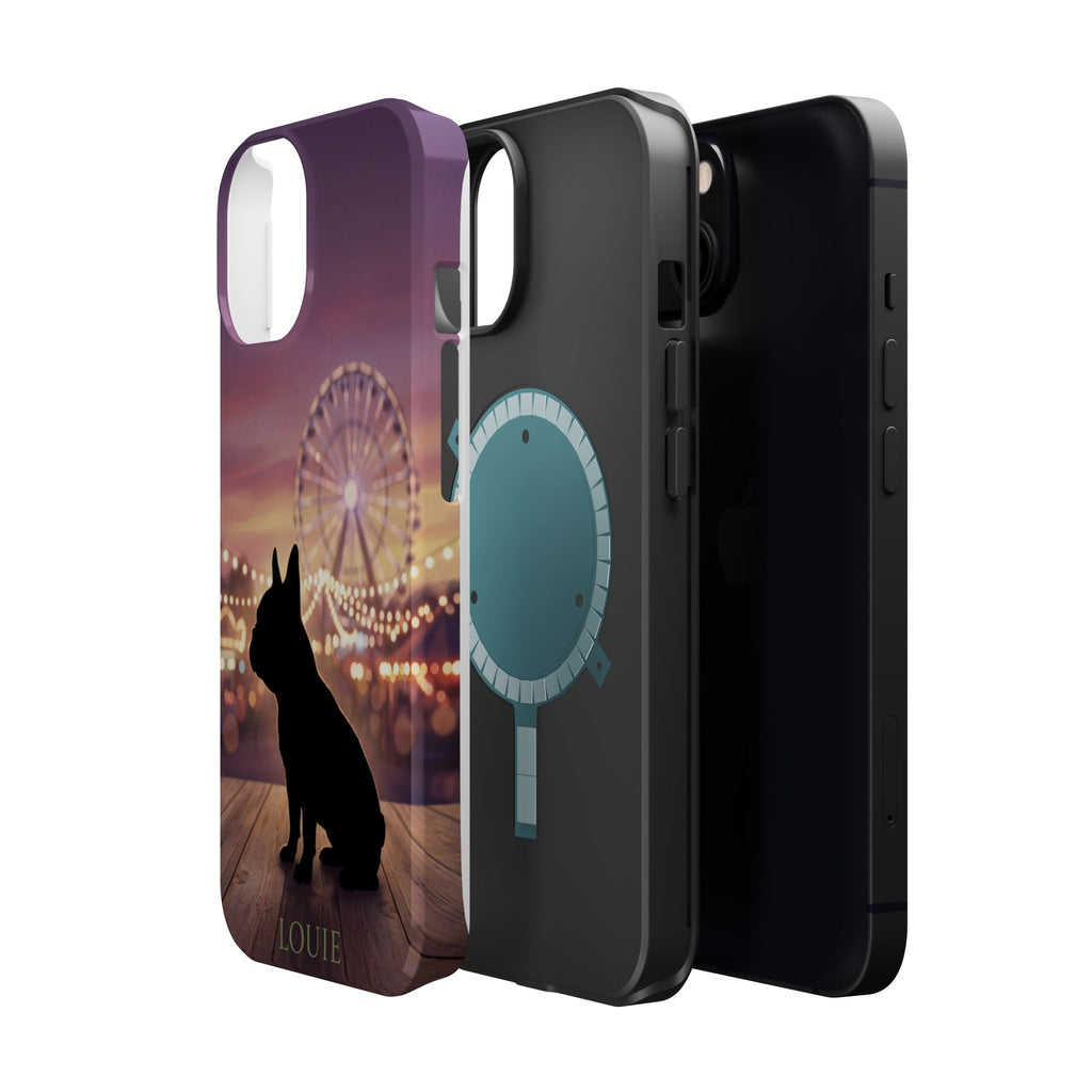 Personalized French Bulldog Carnival Nights Phone Case — Wireless Charging Cover