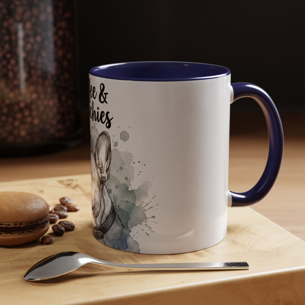 Coffee & Frenchies Mug | French Bulldog Lover Gift | Watercolor Dog Mug